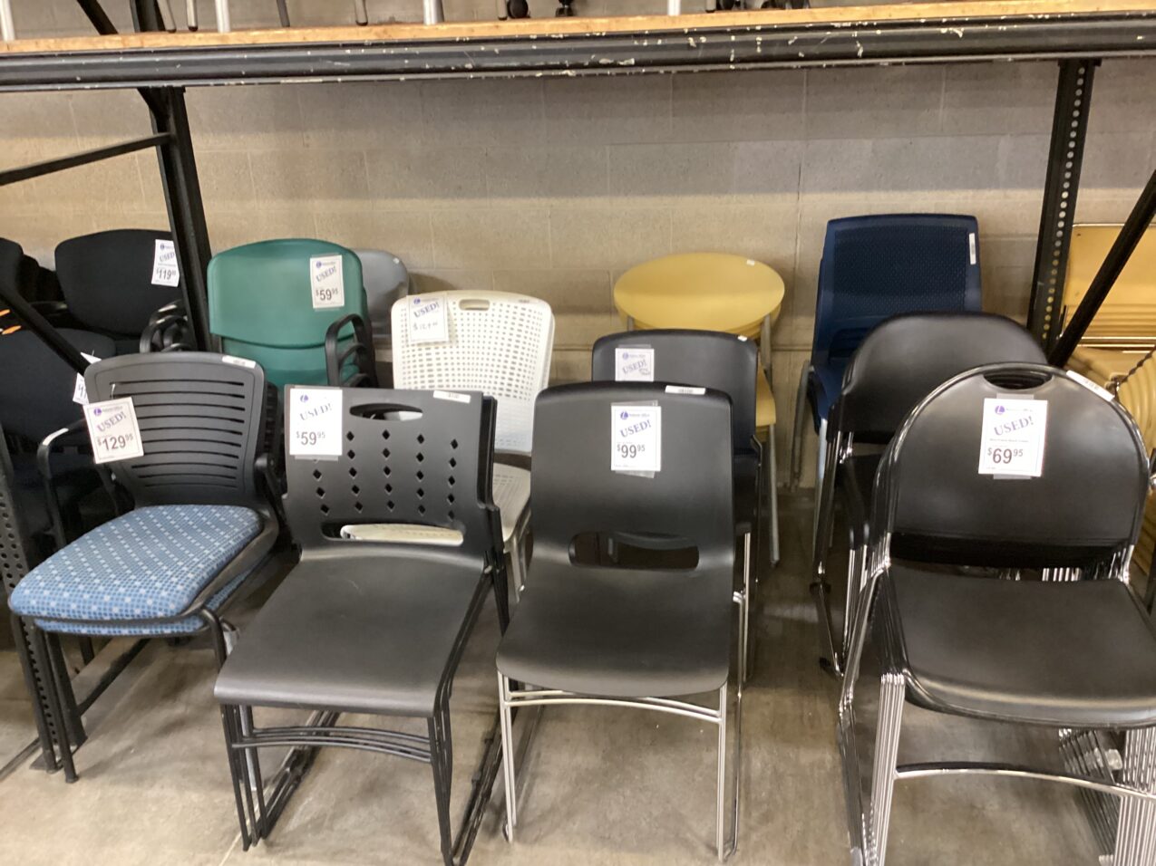 Used stackable chairs